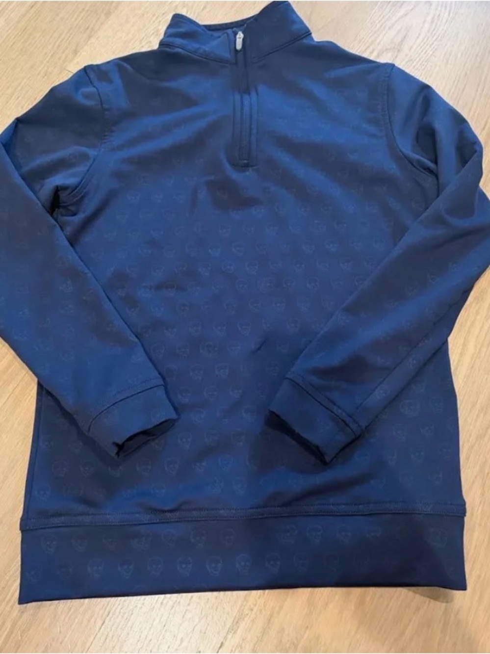 Peter Millar Navy Blue Quarter-Zip Pullover Sweatshirt